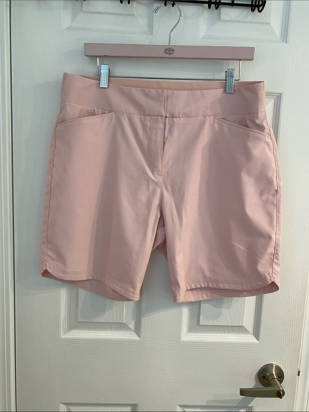 Women’s Puma Light Pink High Waist Athletic Golf Shorts size Large